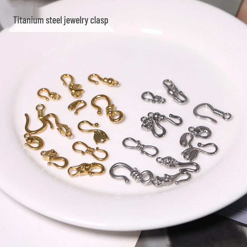 Stainless Steel DIY Jewelry Clasps: S-Hooks & End Clasps for Bracelets & Necklaces