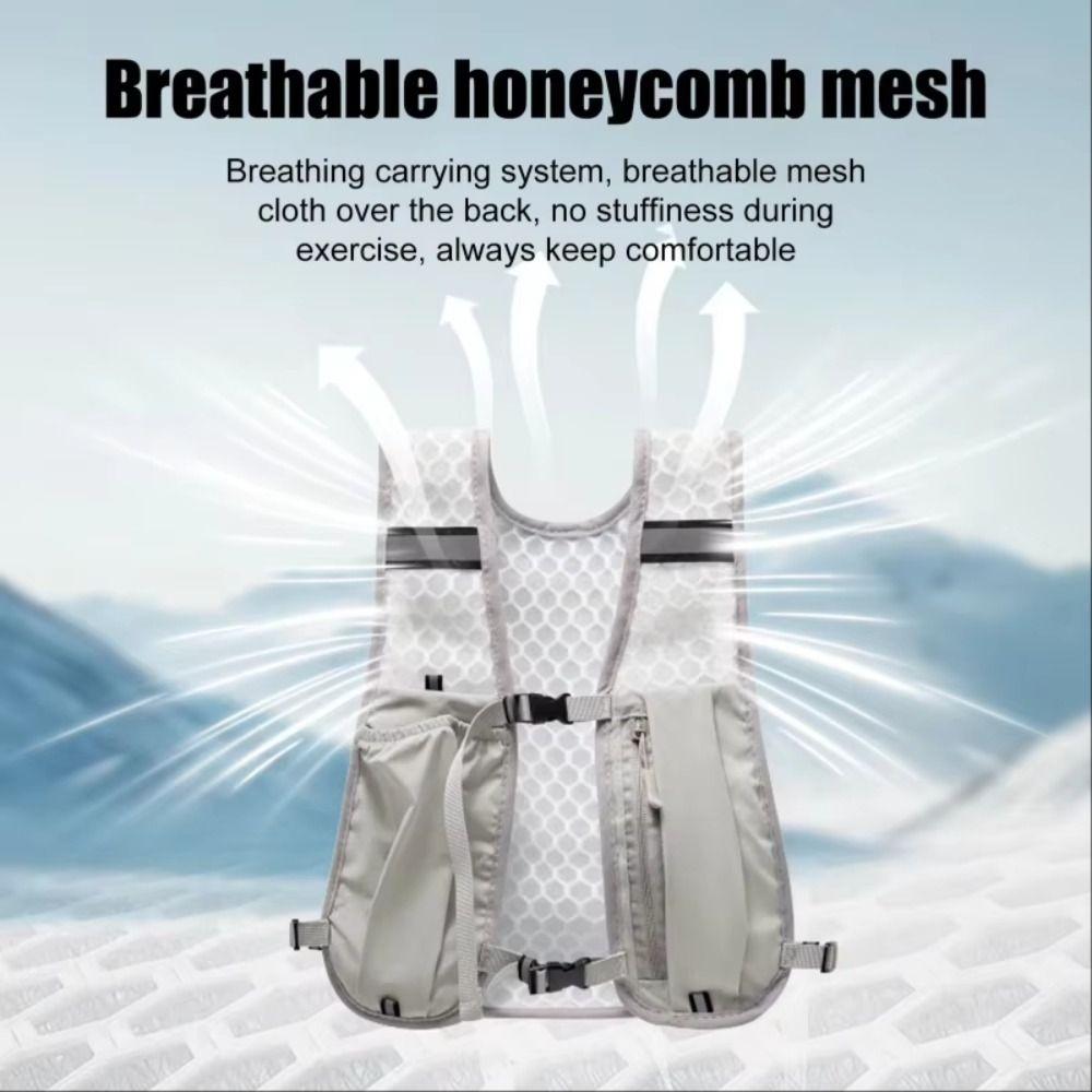 Lightweight Running Storage Vest Chest Pack Hydration Running Vest  Outdoor Sports