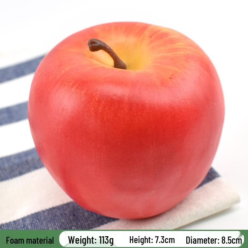 Red Delicious Artificial Apple Ornament for Decorations