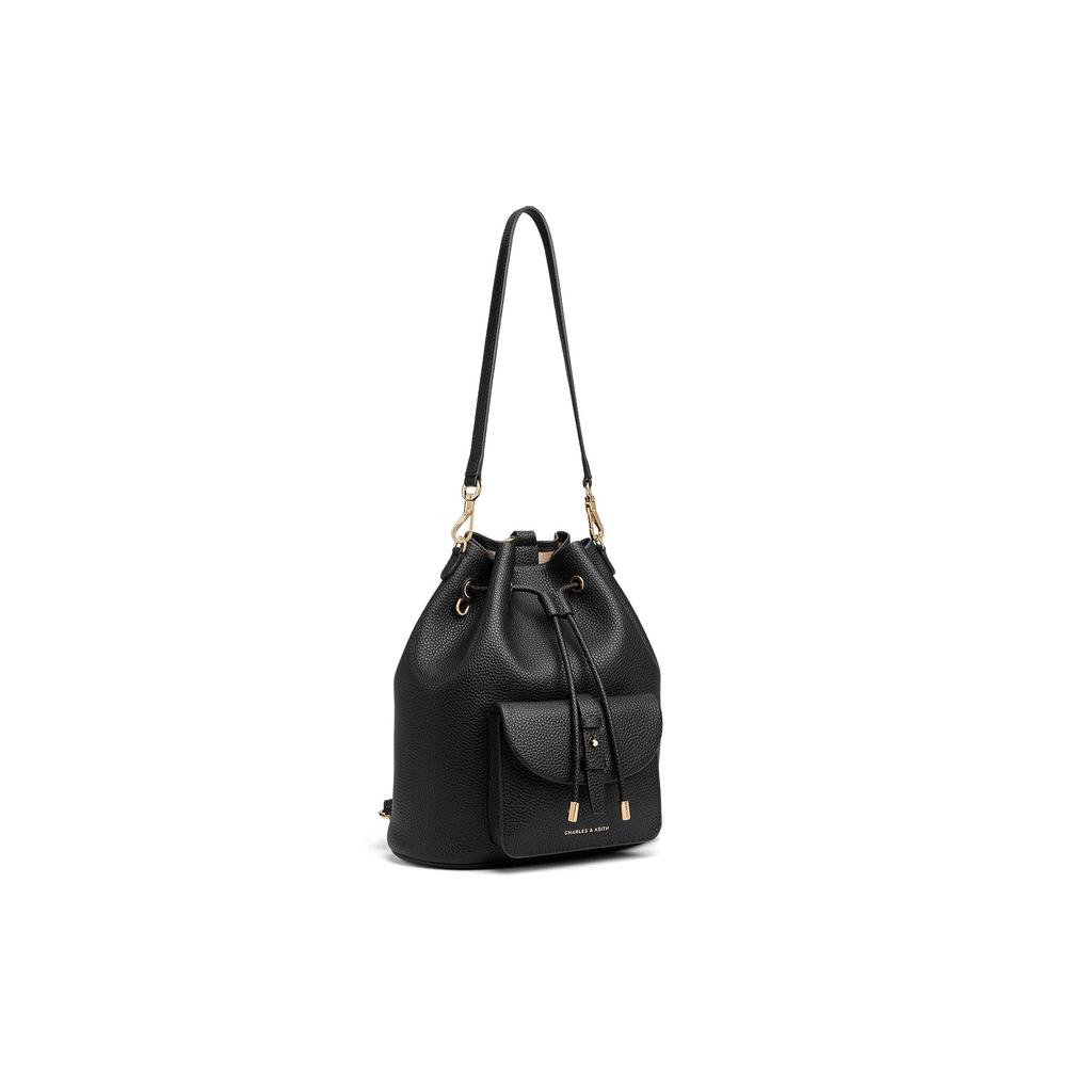 Charles & Keith Mini Ck 26 Summer Minimalist Drawstring Backpack Women Backpack CK2-60151619