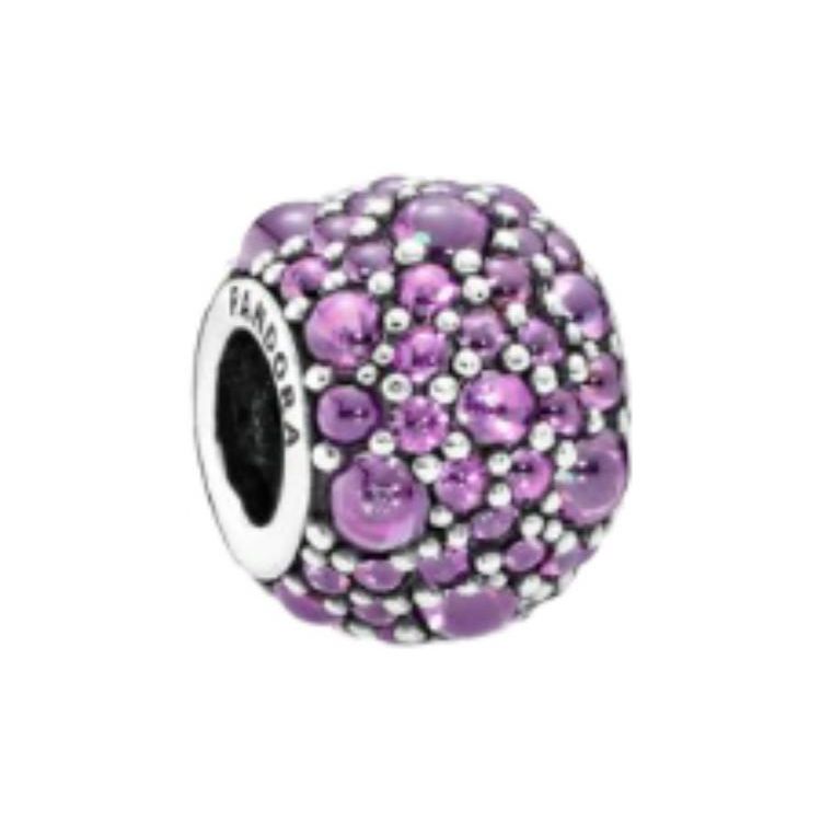 Pandora Sparkling Water Drop Charm Women Charm Purple 791755CFP Purple,F