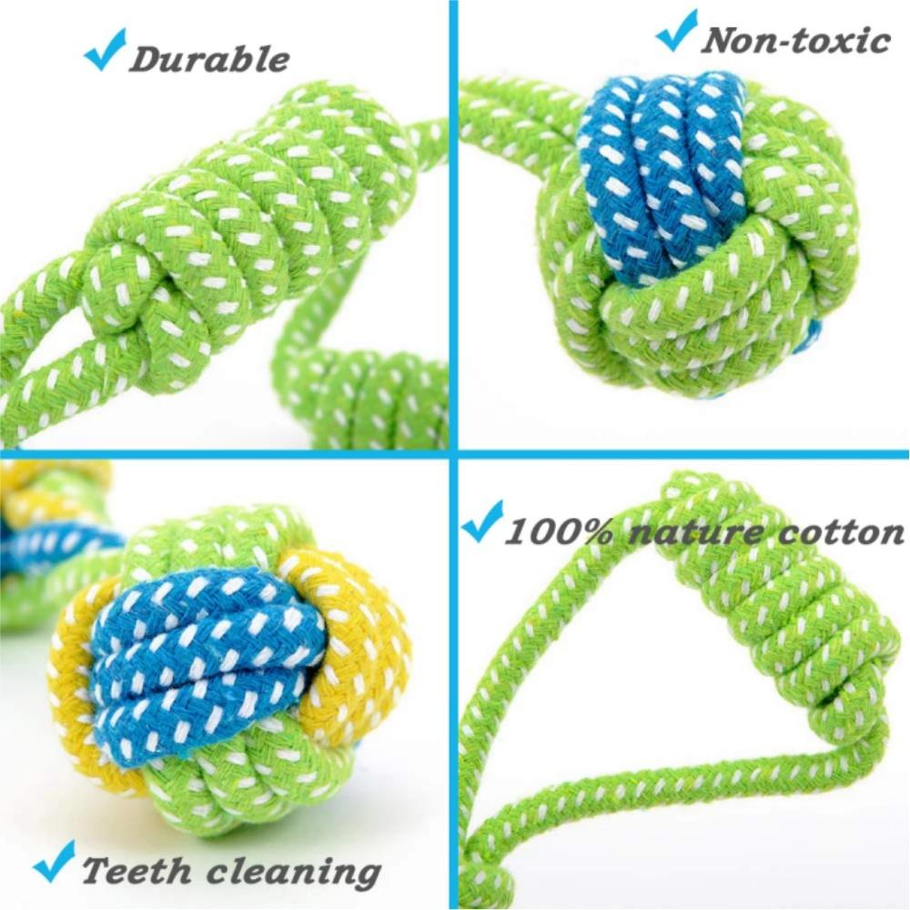 Pet Dog Toys For Large Small Dogs Toy Interactive Cotton Rope Mini Dog Toys Ball For Dogs Accessories Toothbrush Chew Puppy Toy