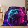 Coperta in Flanella con Disegno Animato M-Messi Capra Stella del Calcio, Coperta Morbida e Accogliente per Casa Camera da Letto Letto Divano Coperta da Picnic