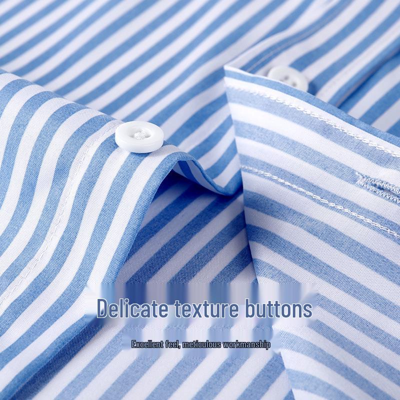Men's Striped Non-Iron Long Sleeve Shirt—Spring/Summer Collection