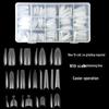 Seamless Ultra-Thin Nail Tips: Long Ladder, Short Square, No-Grind Stickers for Nail Art