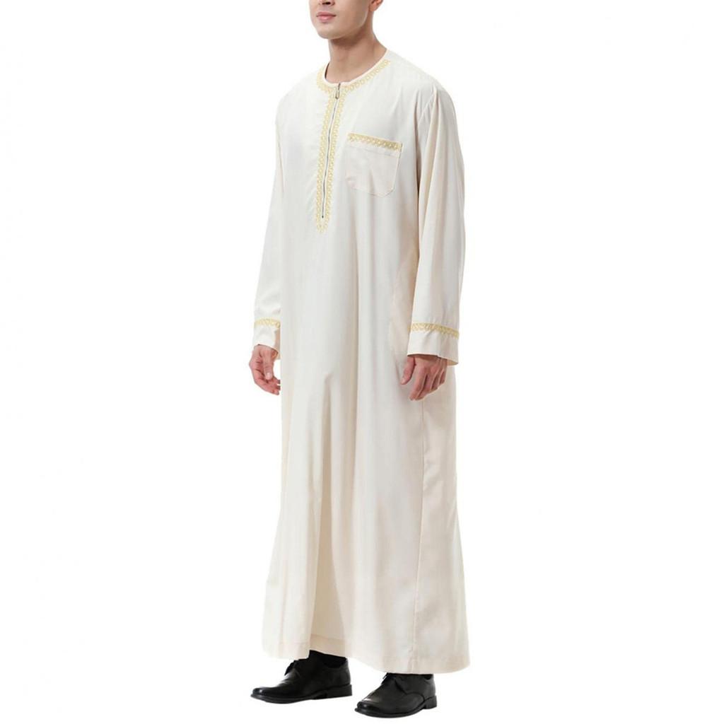 Middle Eastern Polyester Long Robe For Costume And Cultural Events