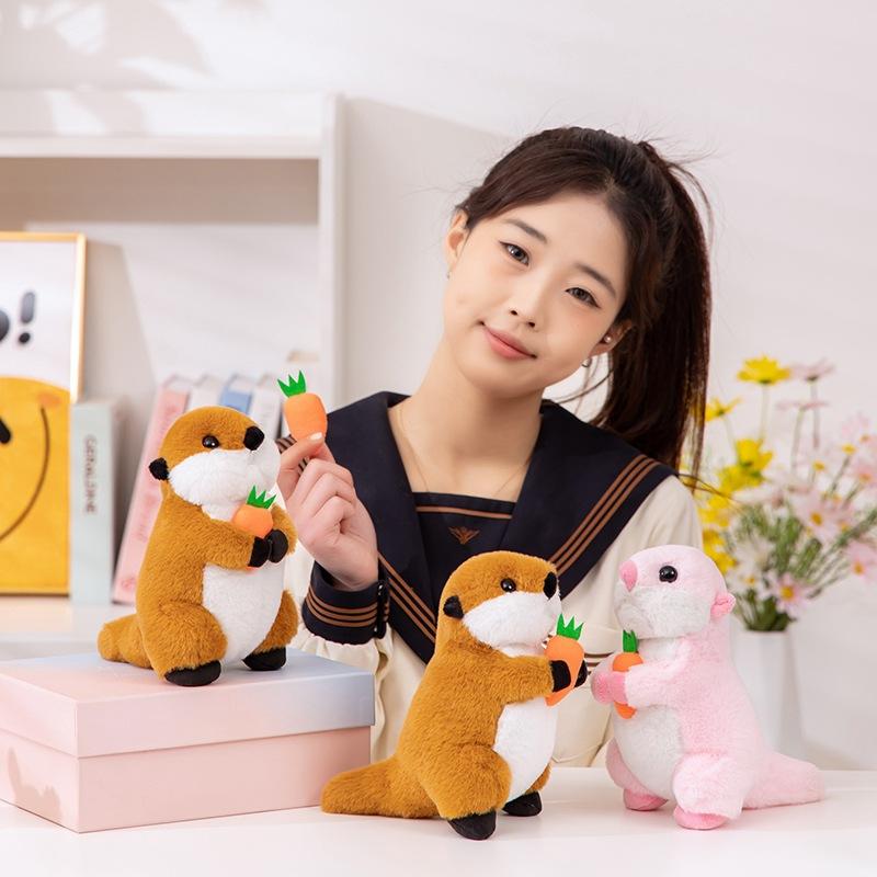 Creative Carrot Otter Doll Plush Toy Sea Otter Doll Children'S Accompaniment Soothing Pillow Muppet Doll