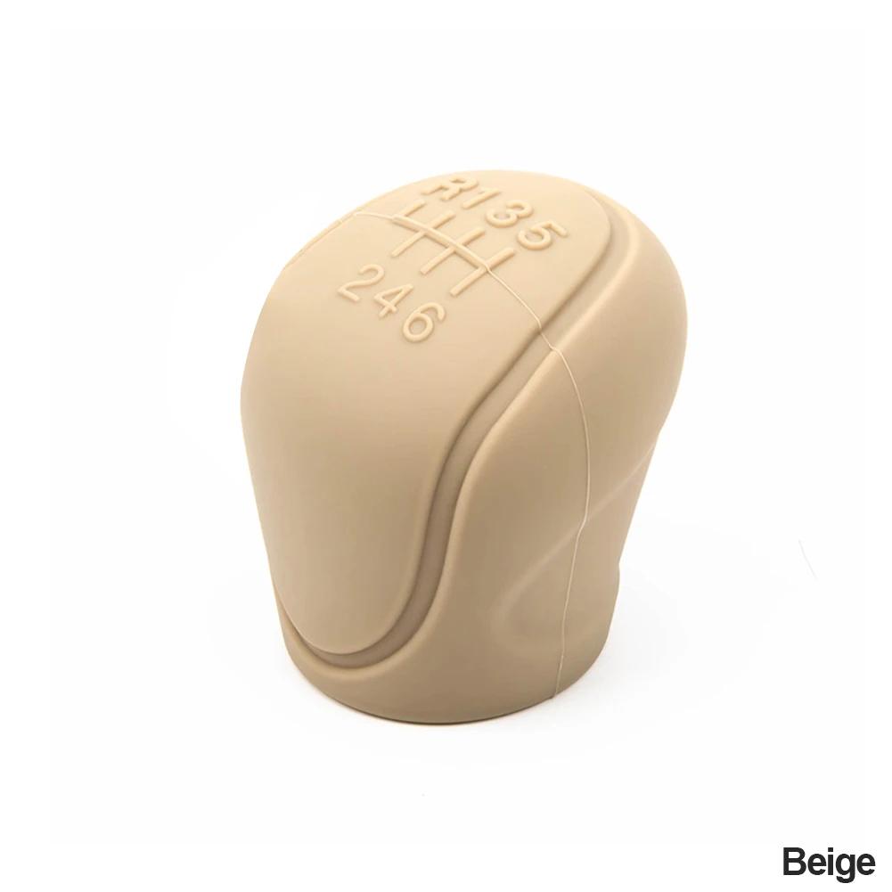 Car Silicone Gear Shift Knob Cover Gear Shift Non-Slip Grip Handle Protective Covers Manual 6 Speed Car Interior Accessories