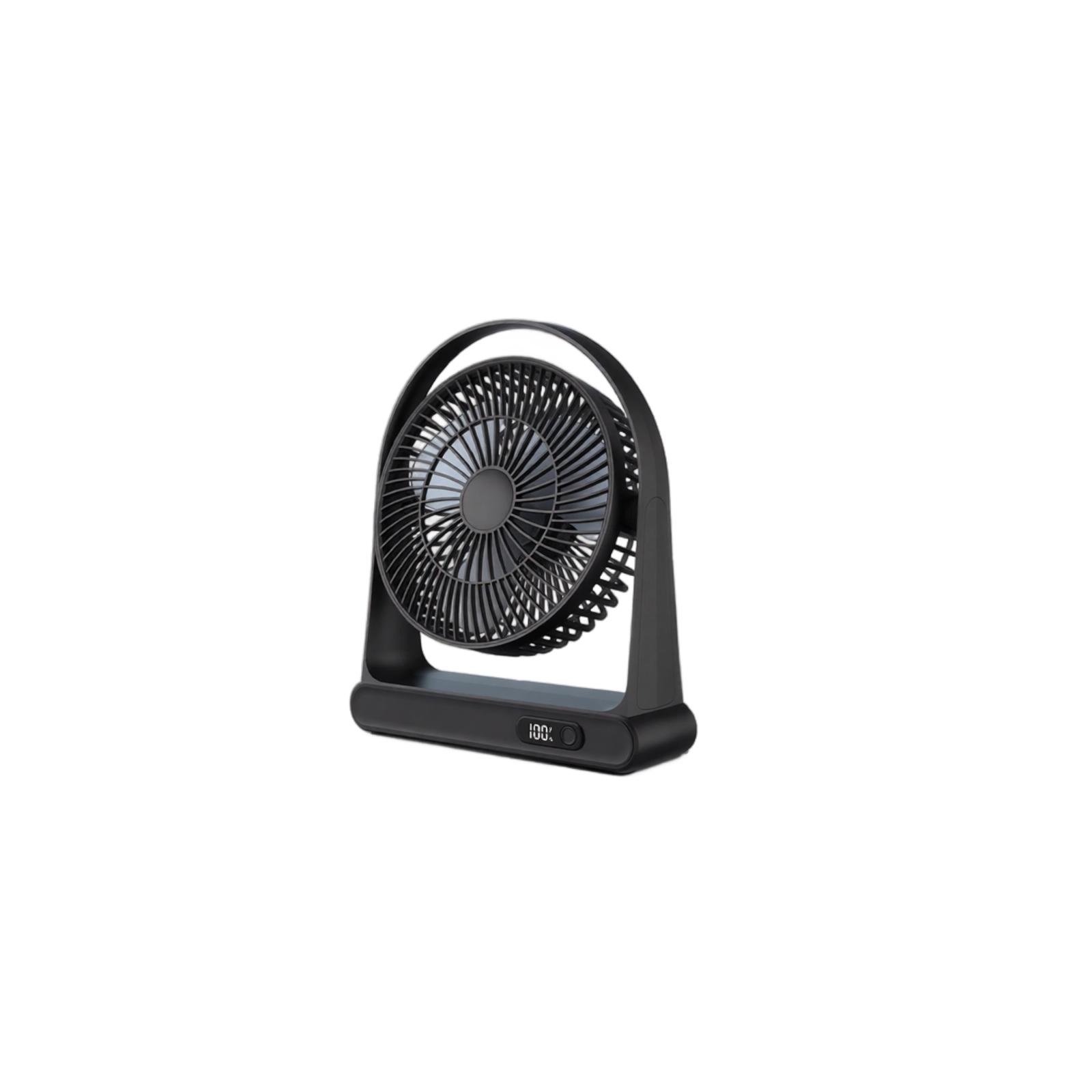

Portable Rechargeable Desk Fan with 360 Degree Rotation Adjustable Angle USB Powered Small Table Fan for Office Home Travel Use one size чёрный