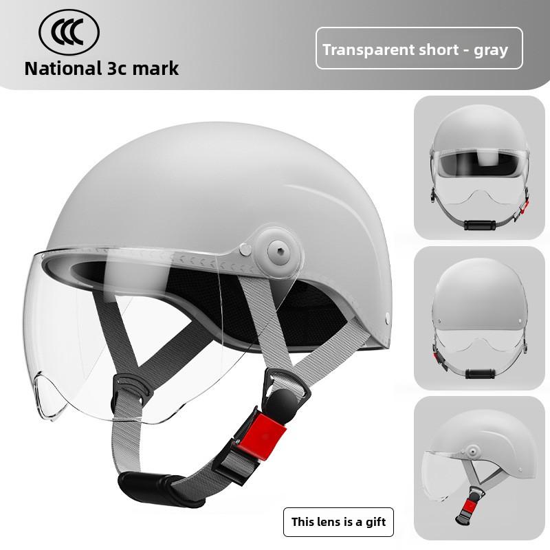 Electric Car Helmet Men and Women Cute Half Helmet