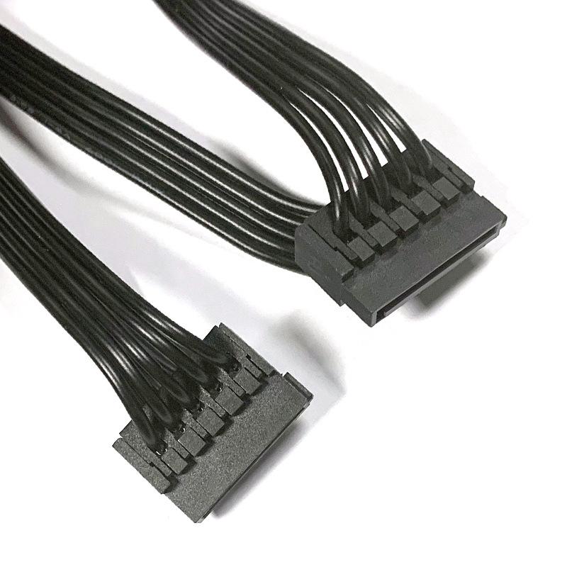 Big 4Pin IDE 1 to 5 SATA 15Pin Splitter Cable Hard Drive Power Supply Extention Cord Molex for DIY PC Server