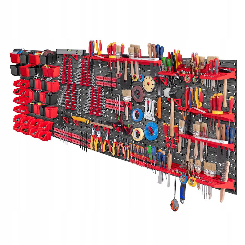 KADAX Tool Board 232x78cm Workshop Wall Garage For Tools 122pcs