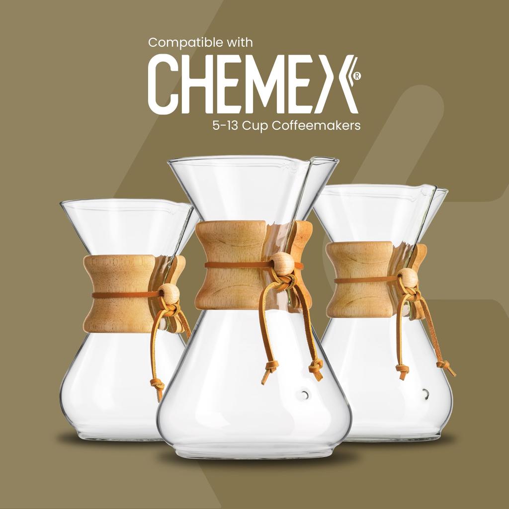 Chemex Coffee Filters, Bonded Cone Shape, 100 count