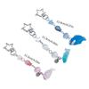 Ocean Animal Keyrings Cute Shark Pendant Beaded Keychain Colorful Phone Lanyard Versatile Bags Accessories for Women