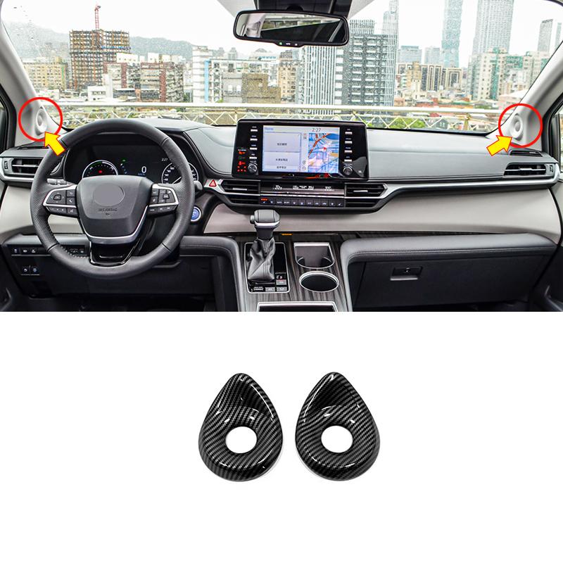 For Toyota SIENNA 2021 2022 2023 2024 auto styling Car rear reading Lampshade Decoration Cover Trim Sticker Accessories 2PCS 4eg
