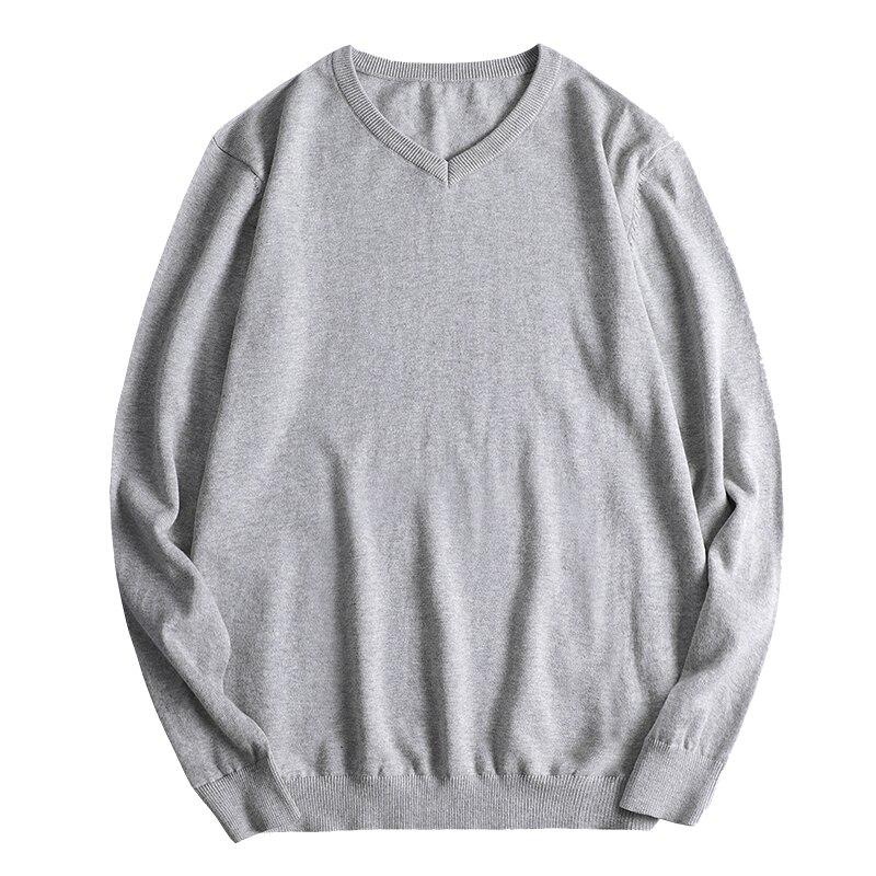 Plus Size Sweaters Men Knitted Pullover Men V- Neck Big Size Casual Sweater for Men