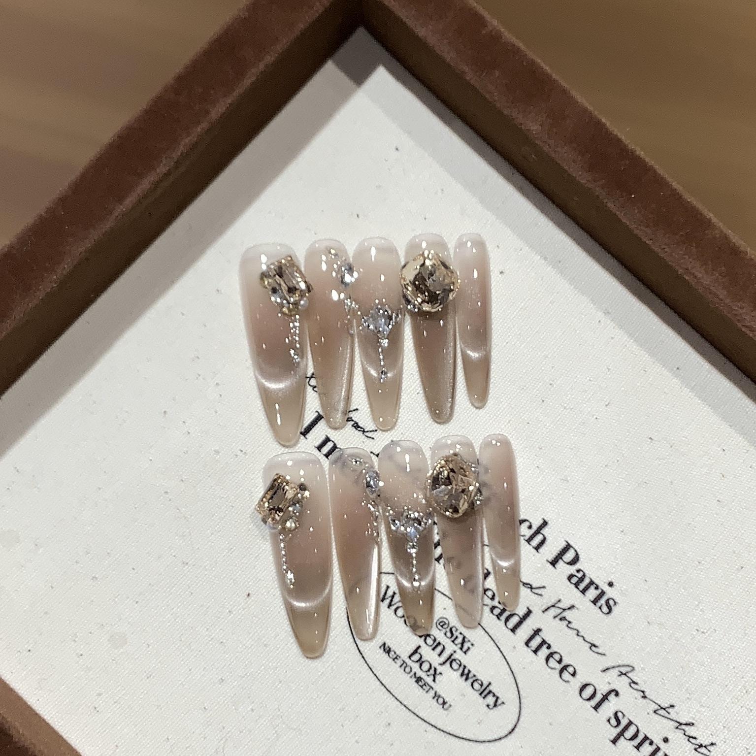 

Осень-зима Майяр градиент кошачий глаз бутик K9 жемчужная цепочка янтарный съемный L