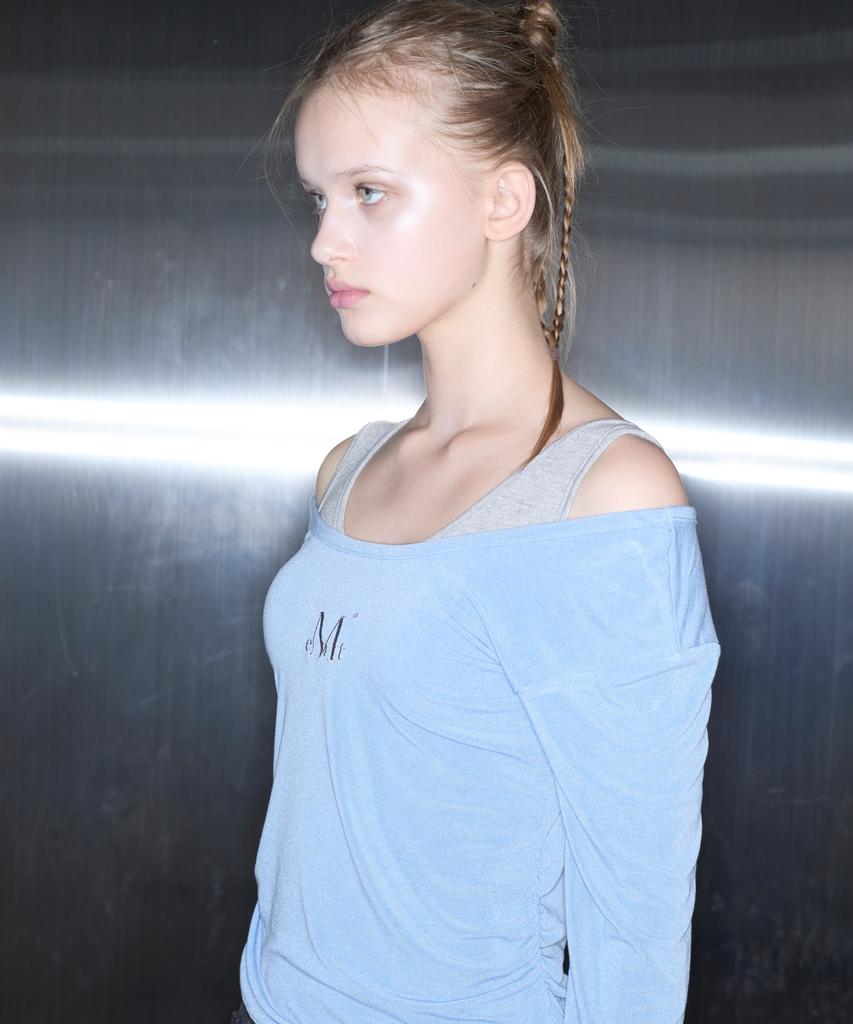 MUCENT Viola One-Shoulder Asymmetrical Shirred Tee (3 Colors)