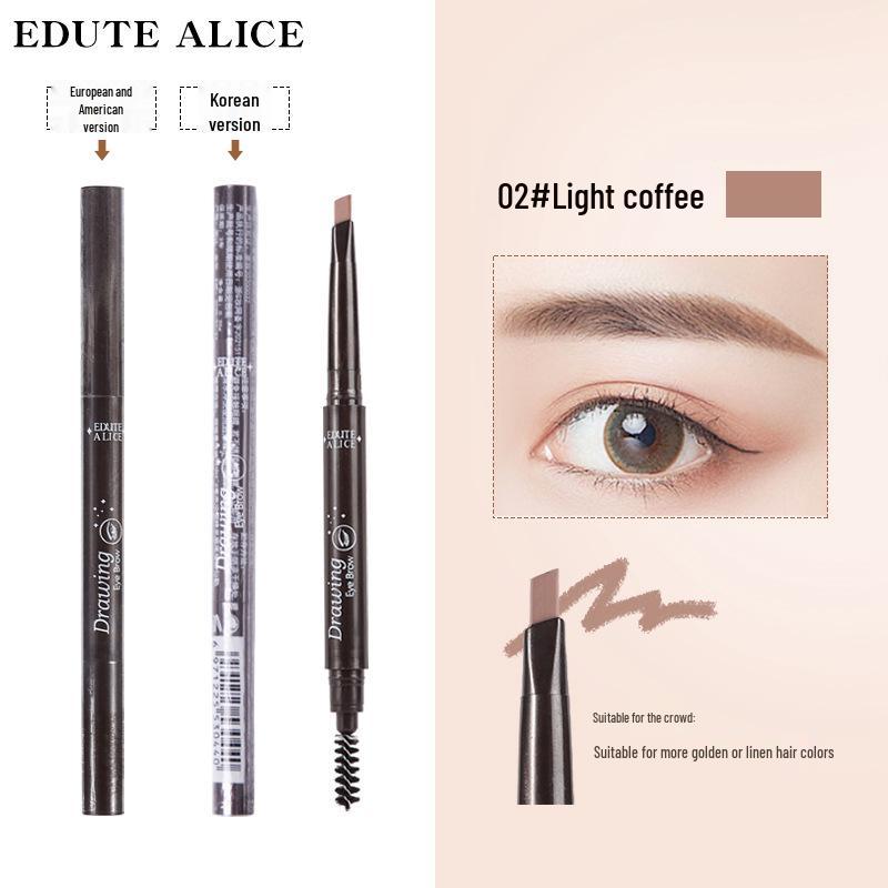 

Трансграничный карандаш для бровей с двойным концом и вращающимся стержнем для начинающих