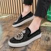 Fashion New Men's Casual Shoes Comfortable Soft Punk Style Board Shoes Fashion Loafers Anti Slip Wear Resistant Personalized Sneakers