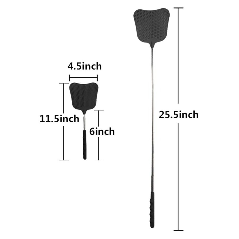 Stainless Steel Mosquito Swatter PE Plastic Flies Trap Bug Zapper Fly Swatter  Pest Control