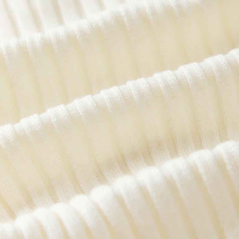 Qiushui Yiren Women's Ribbed V-Neck Knit Sweater