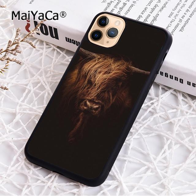 Süße Hochlandkuh Handyhülle Für iPhone 17 Air 16 pro max 15 14 plus 12 13 Hülle Cover coque