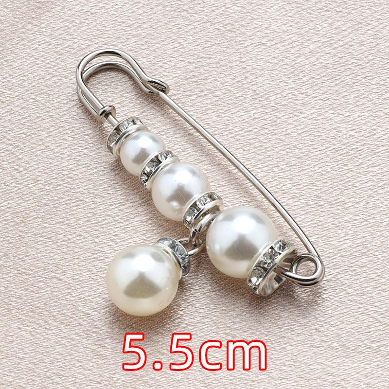 Pearl Waist Pins, Accessories, Dresses, Large Waistband, Small Clothes Neckline, High-end Anti-light Brooch