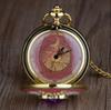 10pcs/lot Wholesale Fashion Design Movie Theme Quartz Pocket Watch with Chain Men Women Kids Necklace Pendant Clock Watch Gifts