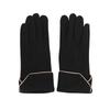 Button Winter Gloves Fleece Cycling Mittens Simple Women Gloves  Female