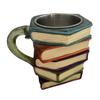 Novelty 3D Painted Books Coffee Mug Creative Drinking Cup Collection Gifts for Literature Lovers
