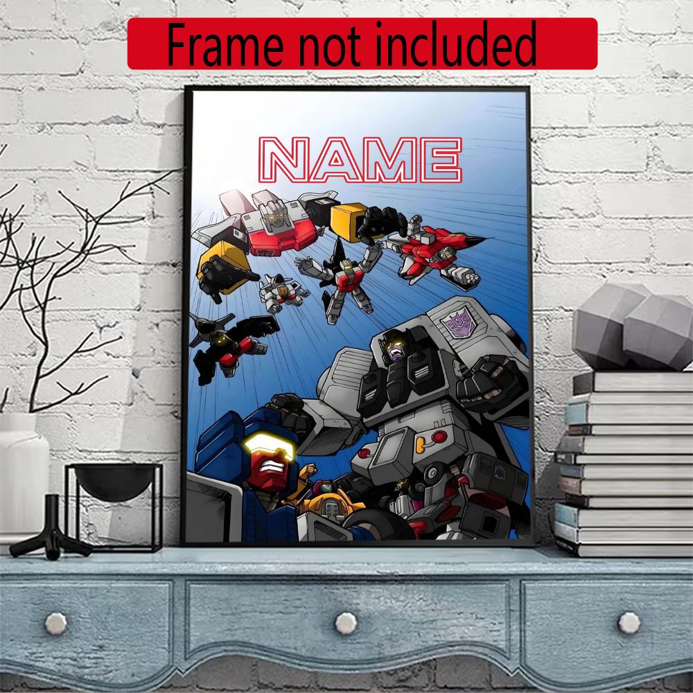 Love Transformers Customize Your Name Diamond Painting Round Diamond Diy Frameless Holiday Artwork Suitable For Home Office Wall Decoration