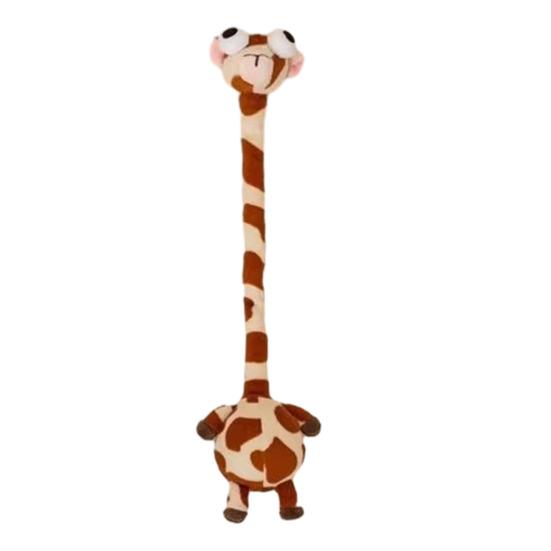 Cute Big-Eyed Stuffed Toy Long Neck Dog Duck Giraffe Plush Doll Car Bag Keychain Cute Animal Bendable Plush Figure Unique Gift for Dog Lovers Kids E