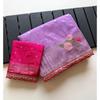 Pure Khaddi Crep Georgette Minakari Petch Work Butta Border With Open Weveing Rich Rich Pallu Saree With Running Blouse Piece