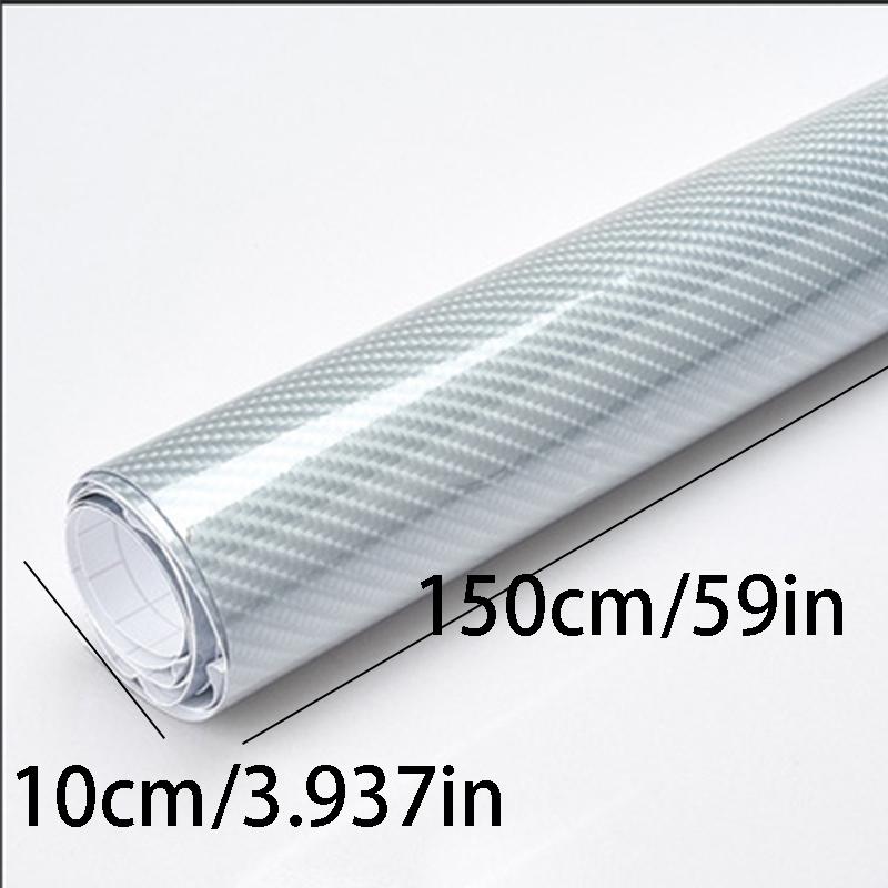 1 Roll High-Gloss Carbon Fiber Film / 6D High-Gloss Carbon Fiber Coating Film/ PVC Material / Bubble-Free Adhesive