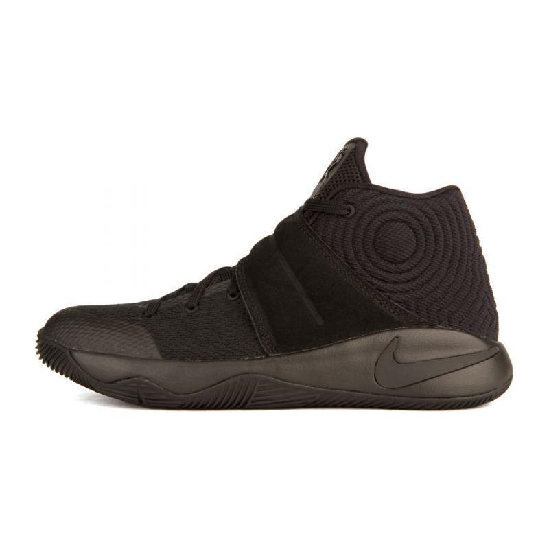 Детские баскетбольные кроссовки Nike Kyrie 2 Irving 2 с амортизацией, износостойкие, средней высоты, черные, для подростков 826673-008 35.5