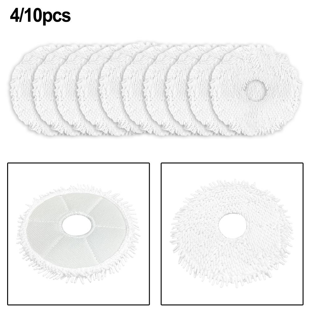 For Obode P8 Robot Vacuum Cleaner Mop Cloth Replacement 4 Pack Microfiber Cleaning Pads for Hard Floor Surfaces