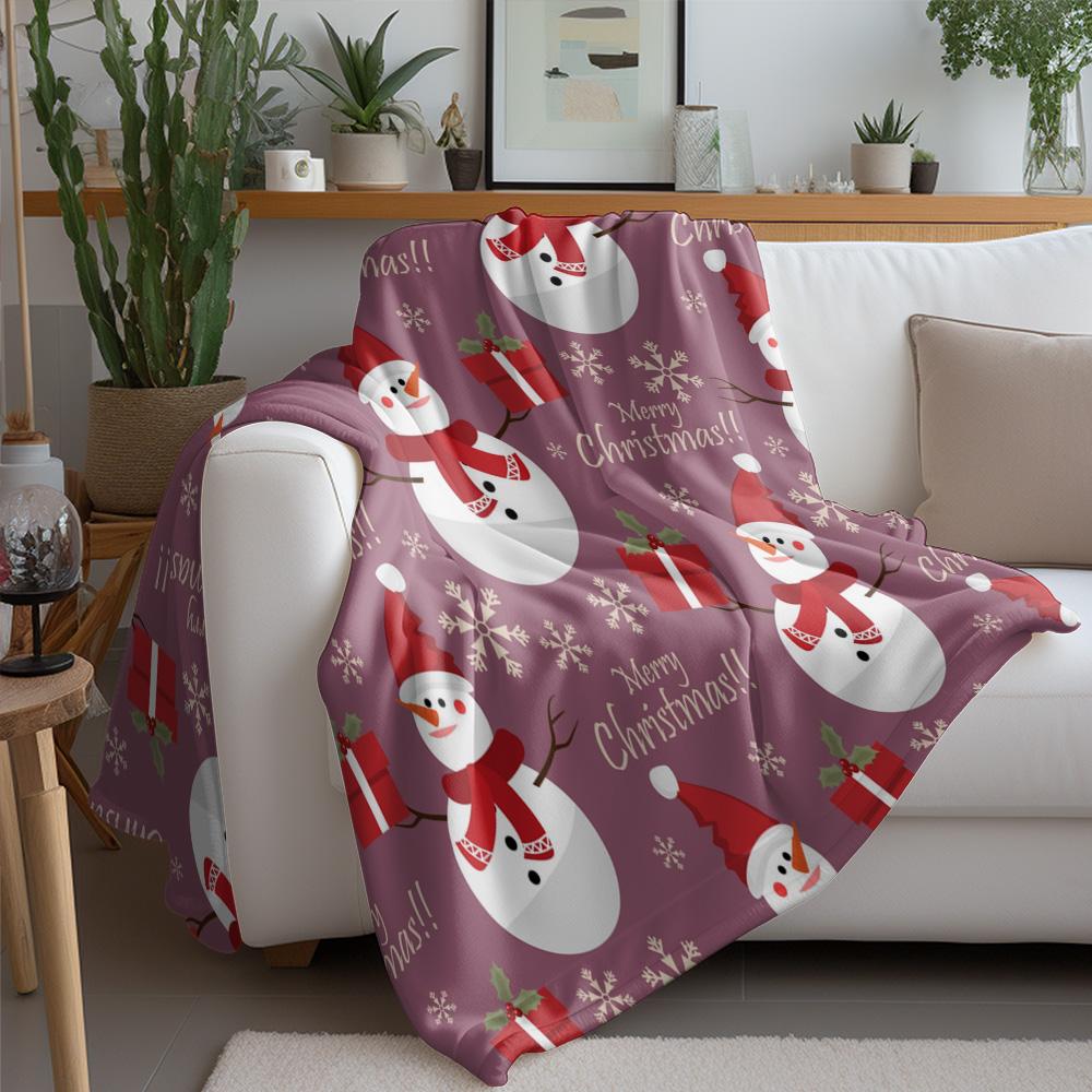 Soft Fluffy Throw Blanket Cozy Sherpa Fleece Blanket Warm Bedspread Home Decor Gift Christmas Holiday