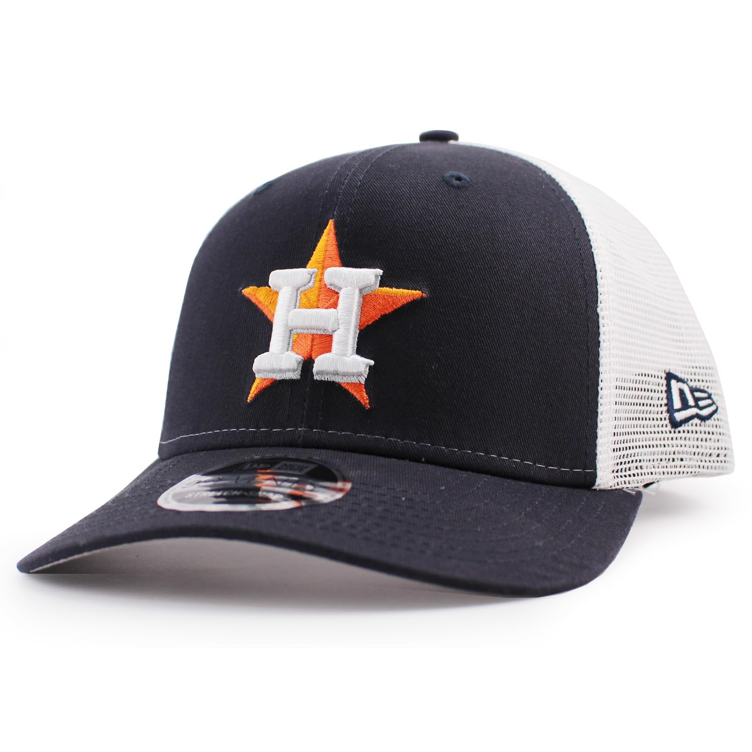 

New Era 9SEVENTY Snapback Houston Astros MLB Stretch Mesh Snapback Cap Navy HOUSTON ASTROS Hat Major League Baseball 970SS [Used]
