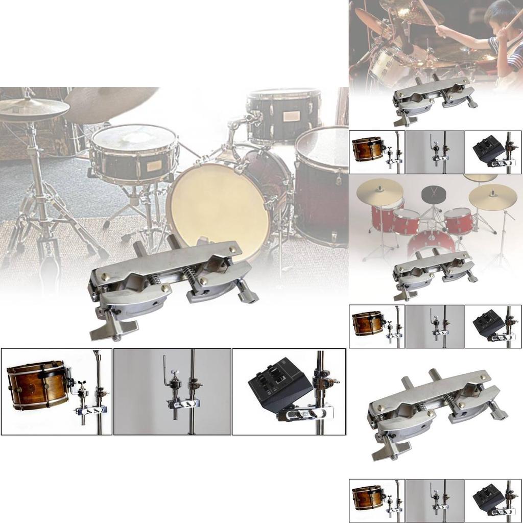 Příslušenství k bicí soupravě Odolný držák na buben Dvojité uchycení Rozšiřovací klip na jazzový buben
