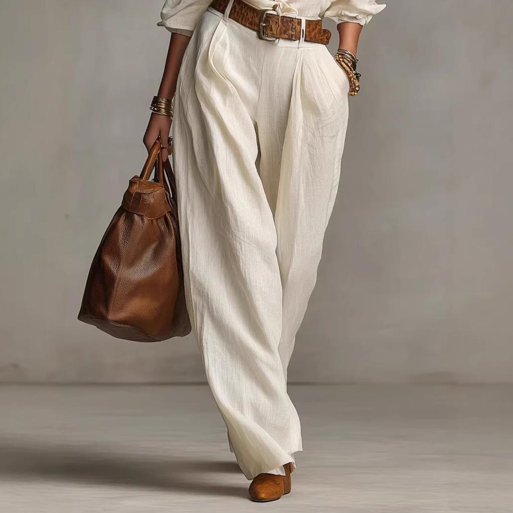 1116 Autumn European and American New Women's Clothing Fashionable and Elegant Shirt Wide-leg Long Suit Women