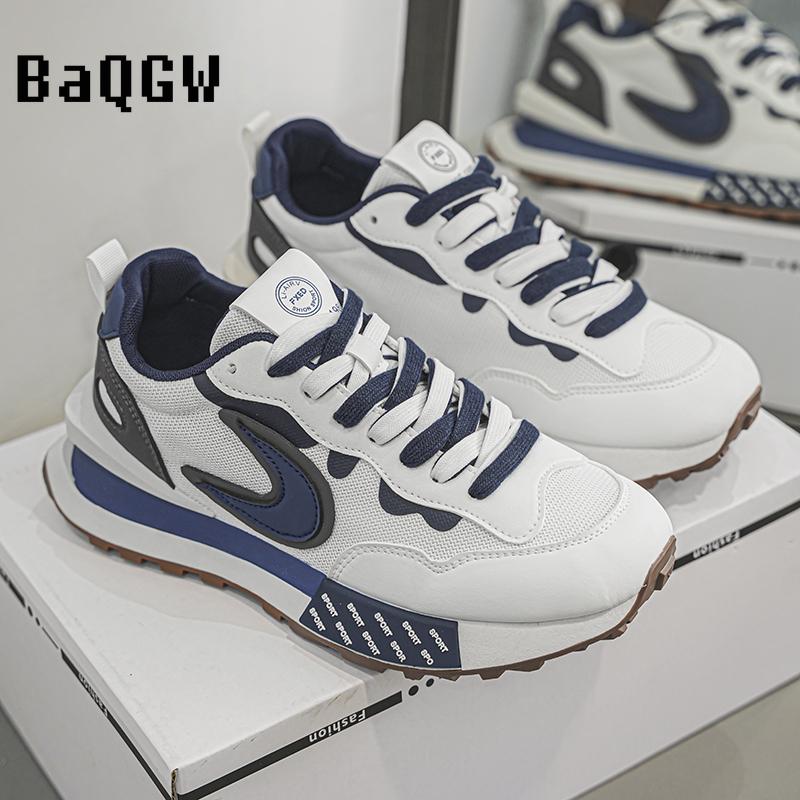 Nuevos Zapatos de Hombre de Diseño Color Block Transpirables para Correr para Hombre Vulcanizados Clásicos de Moda Masculina Suela Gruesa Zapatillas Chunky