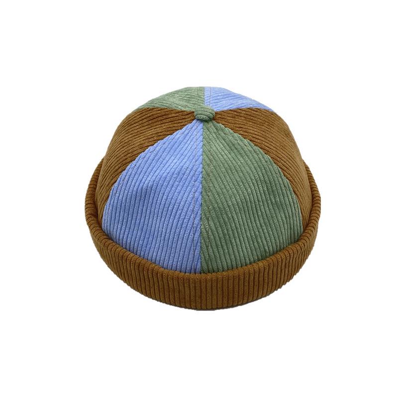 

Японская осенне-зимняя унисекс кепка без козырька из вельвета в стиле пэчворк «Арбуз» – Модный стиль яппи Adjustable