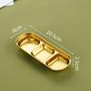Korean Style Seasoning Dish Gold Silver Color Stainless Steel Barbecue Sauce Dish Plate Tableware BBQ Restaurant Kitchen Tool