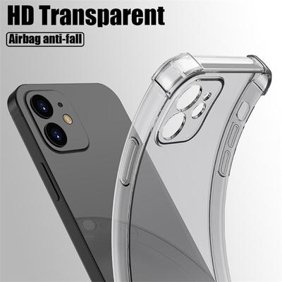 Shockproof Case for iPhone 13 11 Pro 12 Mini X Xr Xs Max 8 7 Plus 6 6s SE 2020 Transparent Cases Coque Silicone Back TPU Cover