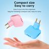180 Degree Rotatable Socket 3-In-1 Eu Plug Converter Travel Eu Extension Plug Multi-Plug Slim Wireless Outlet Adapter Sockets