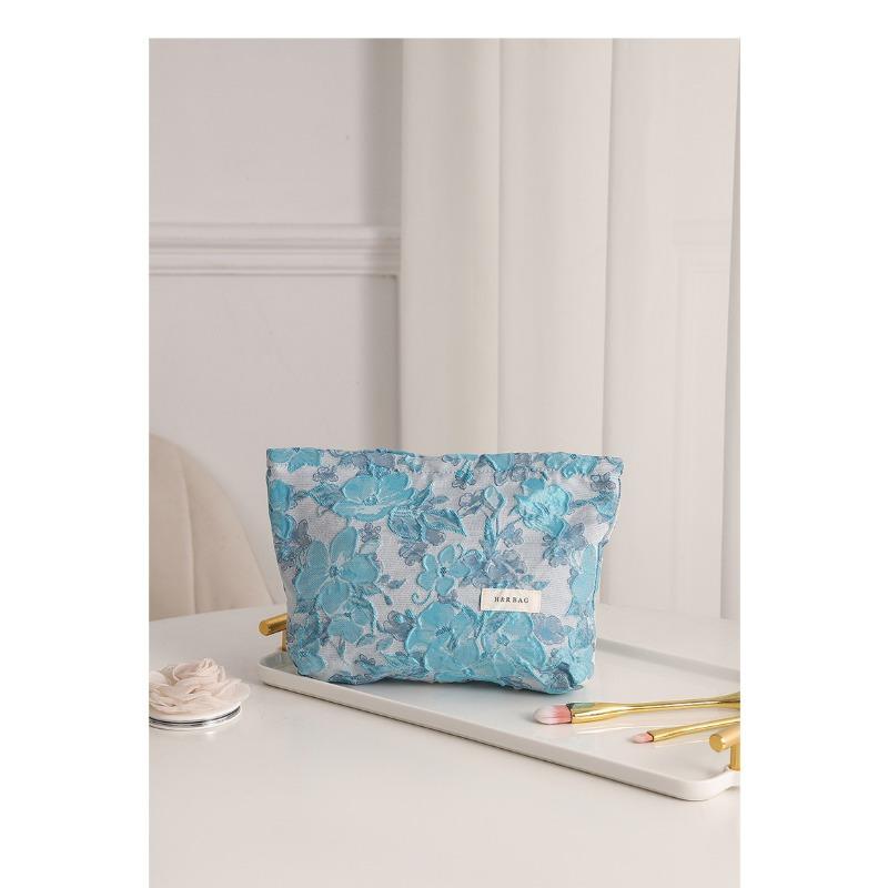 Female Cosmetic Bag Portable Red Soft Small Sanitary Napkin Storage Bag Commuter Coin Key Bag Portable Bank Card Bag