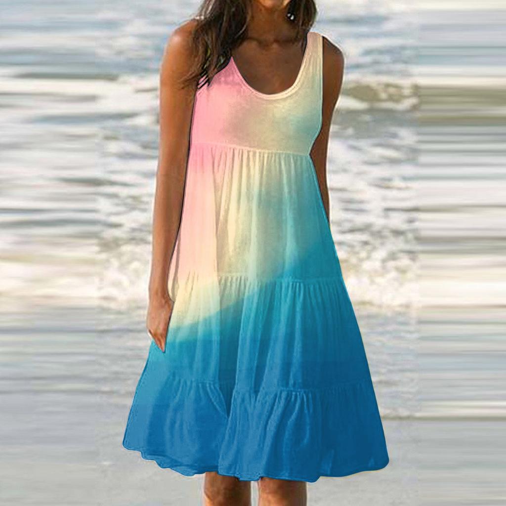 Women's Dress Casual Print Beach Skirt Sundress