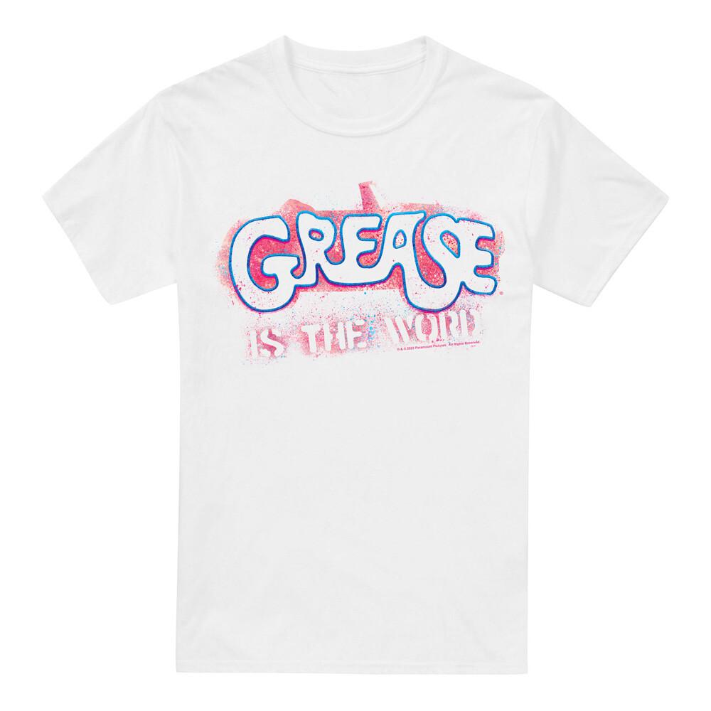 Grease Grease Is The Word T-Shirt S-2XL, White Unisex T-Shirt S
