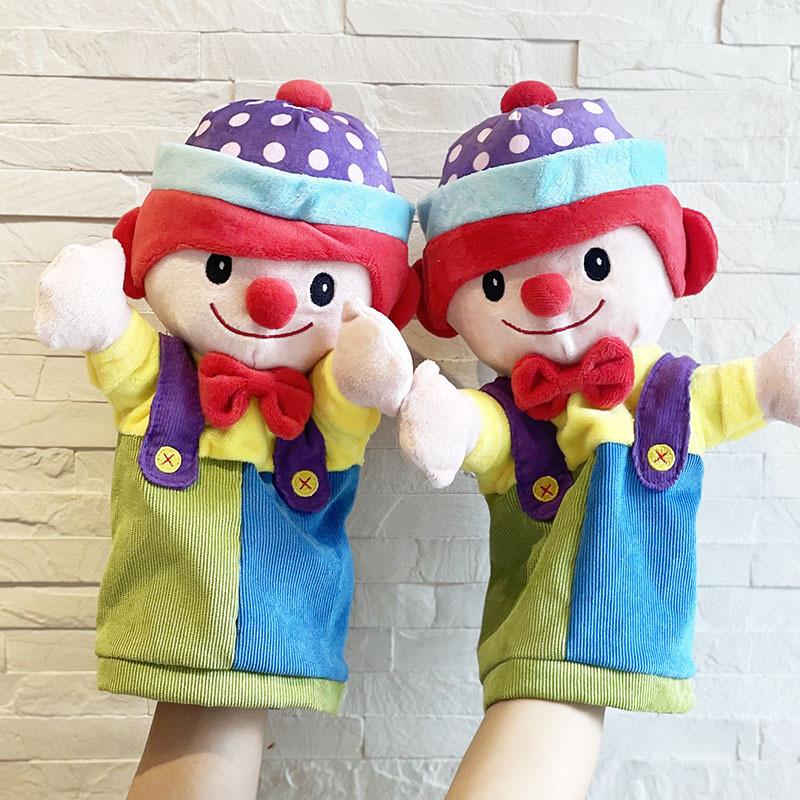 Puppet Joker Hand Kidfriendly Clown Plush Toy Short Hair Soft Material Gift Play